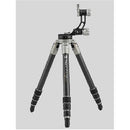 Fotopro E9 Eagle Series 4-Section Carbon Fiber Tripod with Gimbal Head, Holds 66 lbs, Extends to 63"